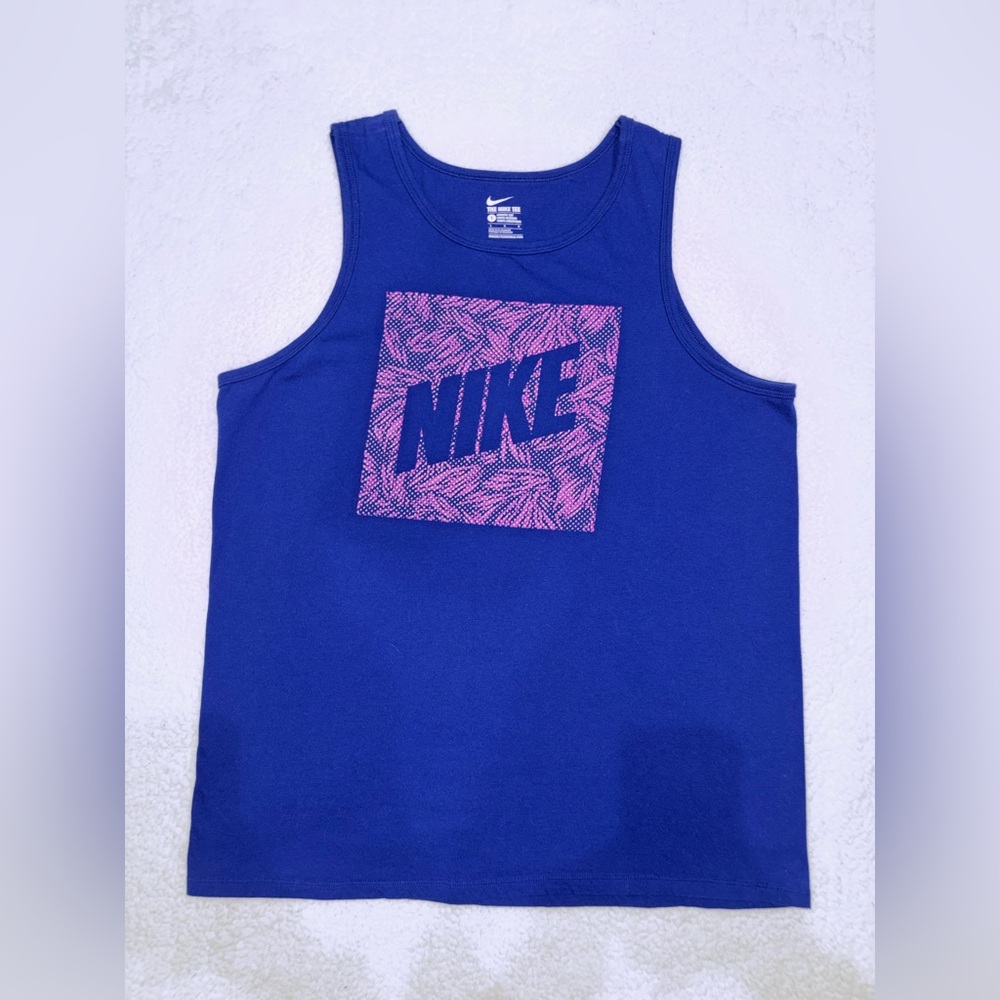 Nike Blue and Pink Tank Top